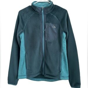 LL Bean Fleece Jacket in Teal